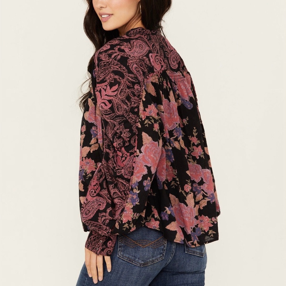 Free People Maraya Cotton Blouse S - Picture 4 of 6